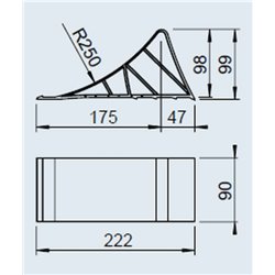 Câle noir plastique UK 10K 2