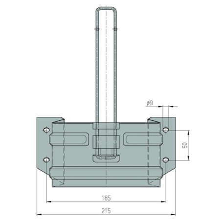 Support de câle zingué