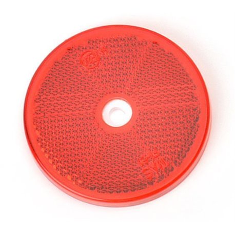 Catadioptre rouge rond à visser