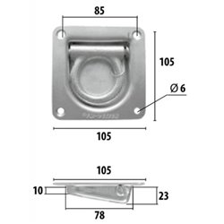 Anneau d'arrimage M6 2