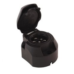 Steckdose 7-pol. Kunststoff oval