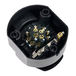 Steckdose 7-pol. Kunststoff oval 2