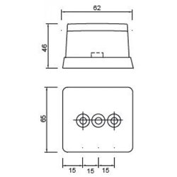 Feu de position 12V blanc 2