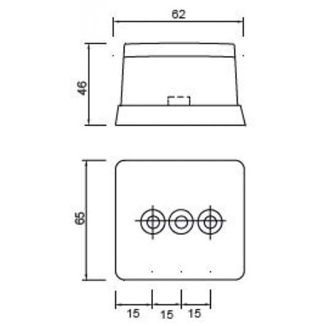 Positionsleuchte 12V weiss