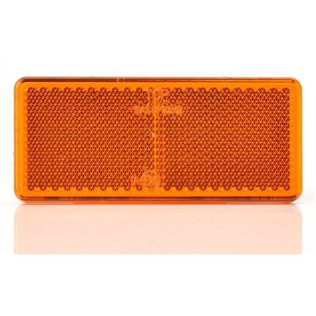 Catadioptre jaune rectangulaire