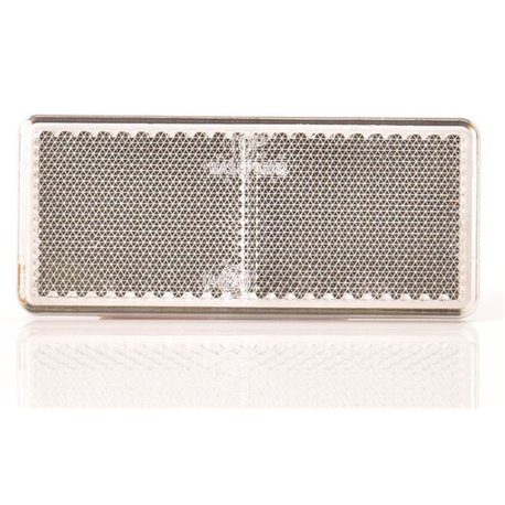 Catadioptre blanc rectangulaire