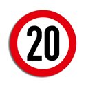 Autocollant 20KM/H