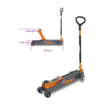 Cric hydraulique long