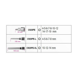 Coffret de douilles tournevis 6 pans mâles 1/2'' 2