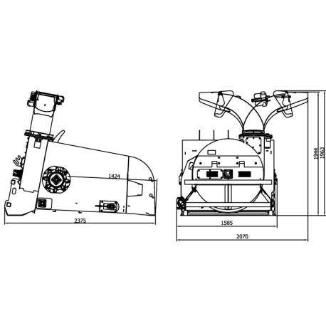 Pailleuse portée HYDROPAIL 1 GLC