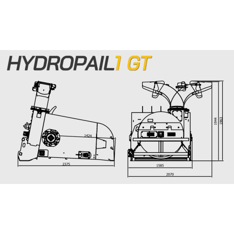 Pailleuse portée HYDROPAIL 1 GT