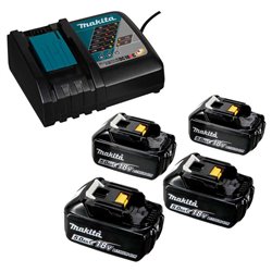 Perceuse à percussion sans fil Makita avec 4 Batteries  2