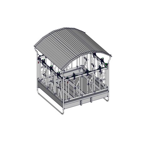 RÂTELIER 12 PLACES AVEC CORNADIS DE SÉCURITÉ 2X2M