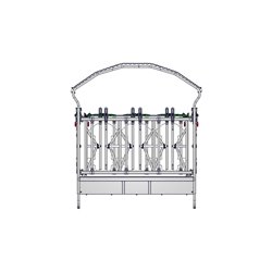 RÂTELIER 12 PLACES AVEC CORNADIS DE SÉCURITÉ 2X2M 2