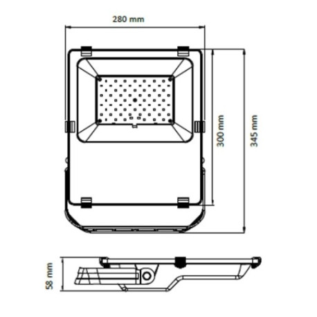 Projecteur LED haut rendement 100W