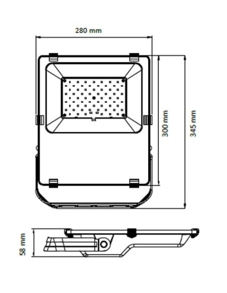 Projecteur LED haut rendement 100W