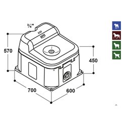 Abreuvoir antigel sans électricité pour bovin/chevaux/ovin 2