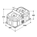 Abreuvoir antigel sans électricité pour bovin/chevaux/ovin