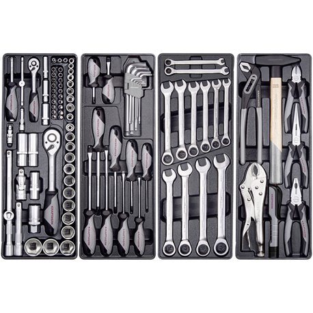 Boîte à outils Basic-Line, 1/4" + 1/2", 100 pcs.