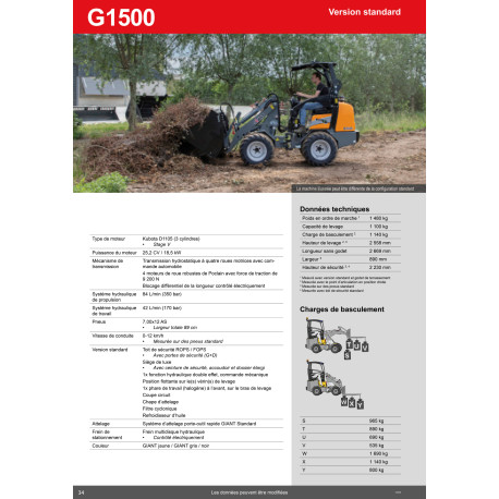 Chargeuse compacte GIANT G1500