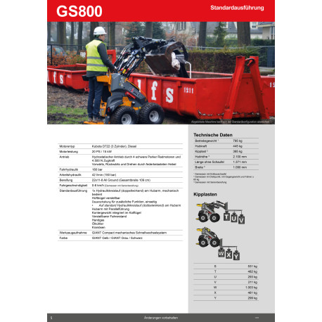 Skid-Steer-Lader Giant GS800