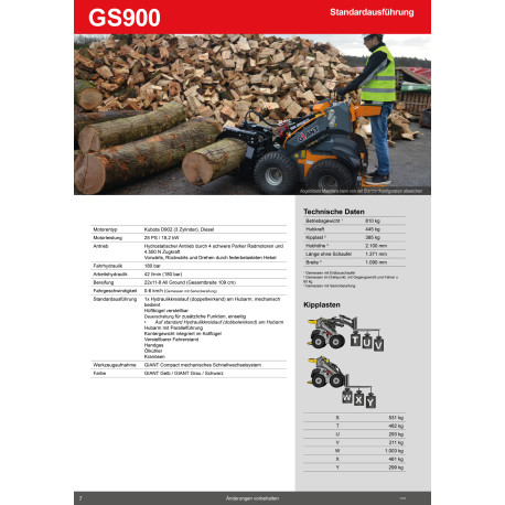 Chargeuse skid-steer GIANT GS900