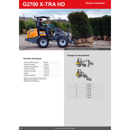 Chargeuse Giant G2700 X-TRA HD