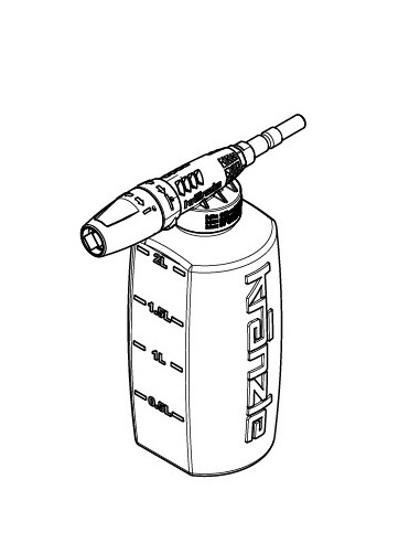 Schaumlanze mit Flasche ST-73