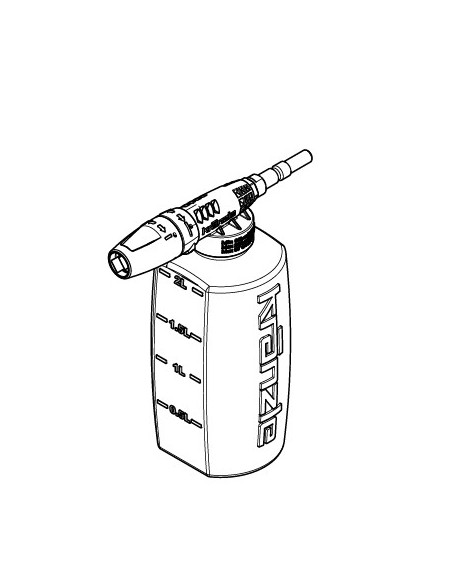 Schaumlanze mit Flasche ST-73