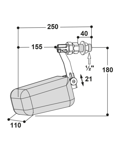 Flotteur haute pression max. 5 bars