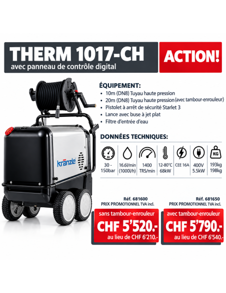 Nettoyeur à eau chaude Therm 1017T DT