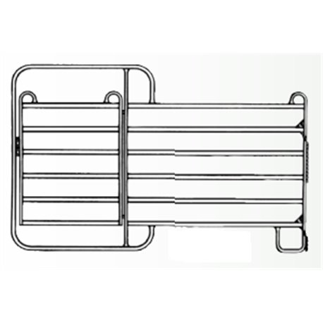 BARRIÈRE DE CONTENTION CORRAL  244X163CM AVEC PORTE 
