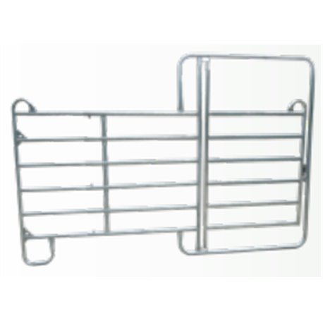 GATTER PANEL MIT TOR VERSTELLBAR 280-360X163-200CM
