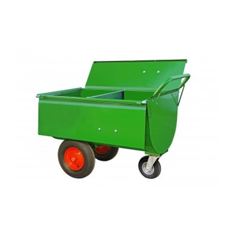 Chariot d'alimentation avec couvercle et séparation