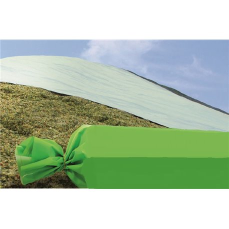 Bâche 8X50 mètres pour protection d'ensilage (Vert/Blanc)