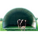 Abri-tunnel mobile avec couverture en tôle